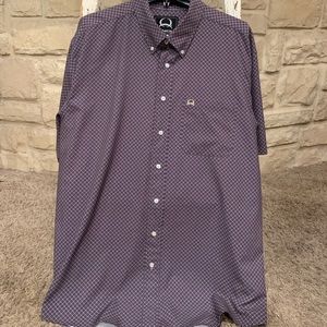 Men’s Cinch Short Sleeved Button Down XL